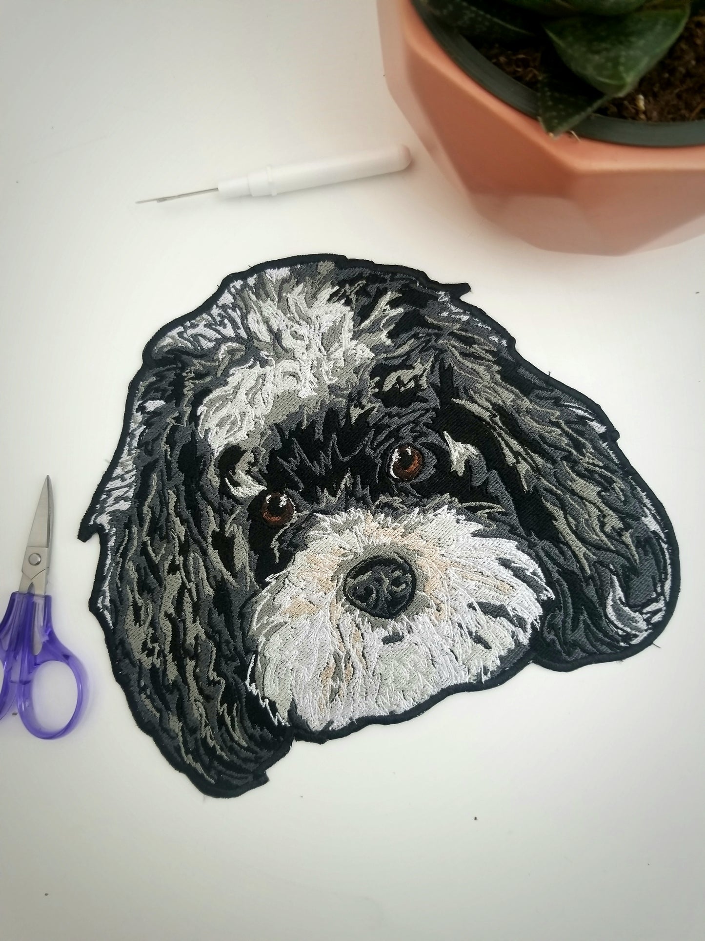 HD Embroidered Pet Portrait Patches