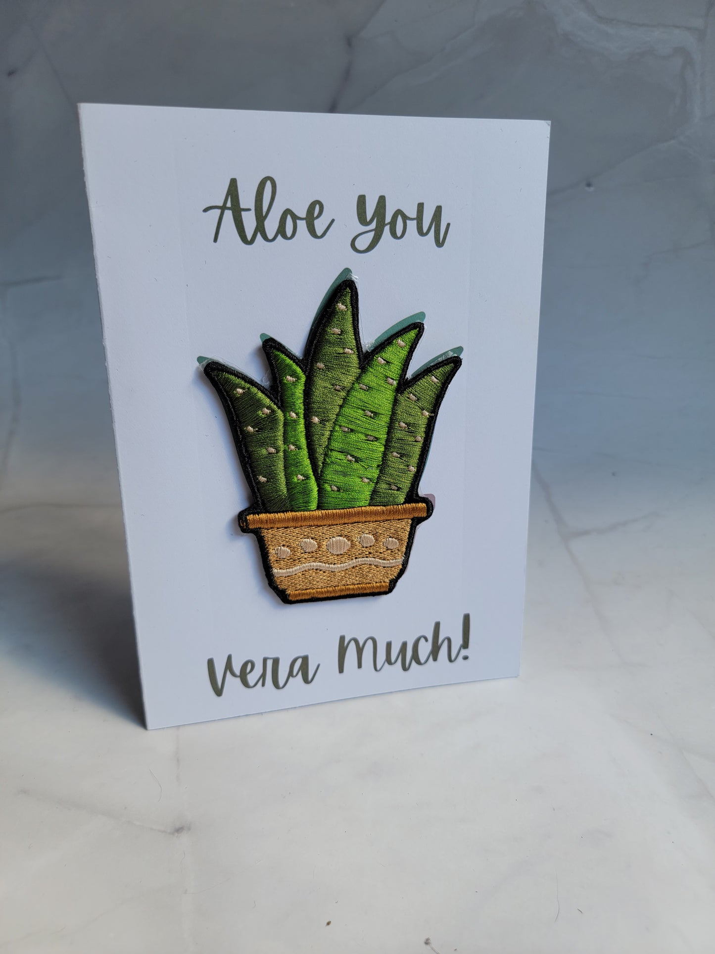 Aloe You Vera Much - Patchy Punny Greeting Cards