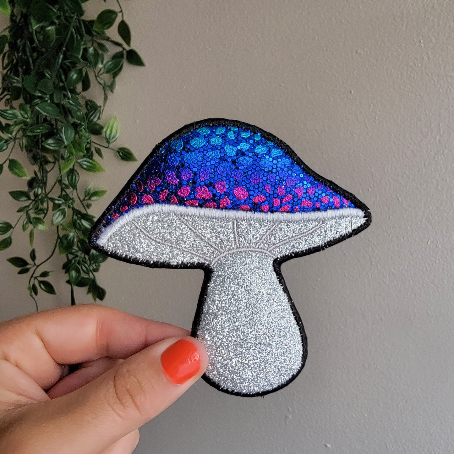 Who's a Giant Mushy Friend Embroidered Patch