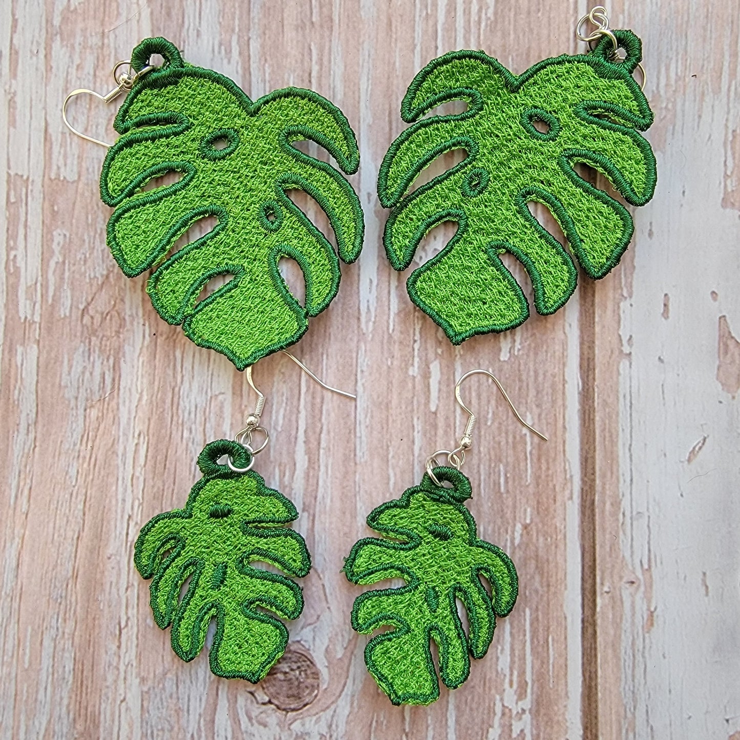 Mega Muscle Mommy Monstera Earrings