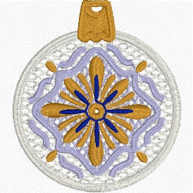 Ornament 1 Earrings FSL Embroidery File