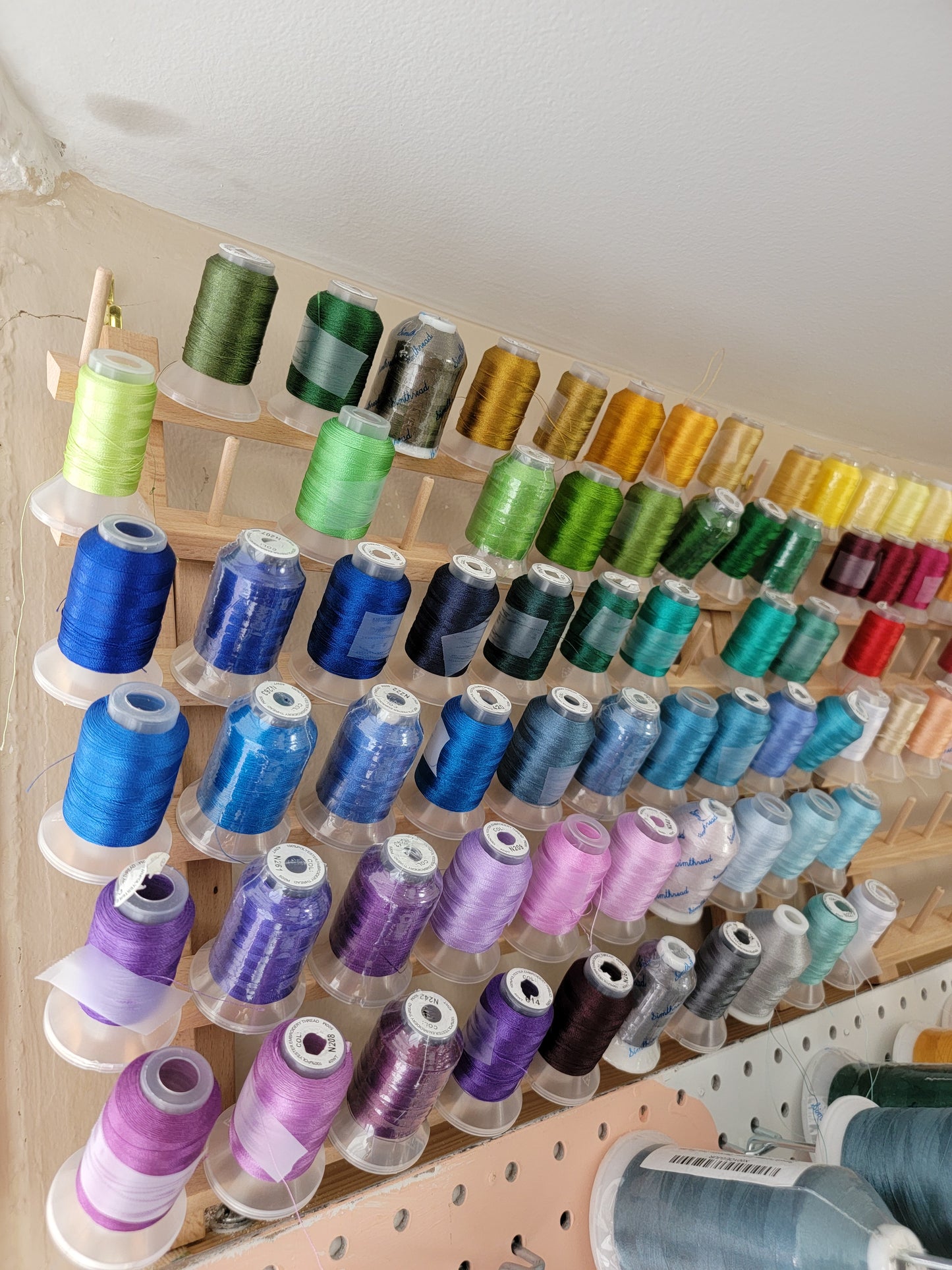 Embroidered Rose Earrings