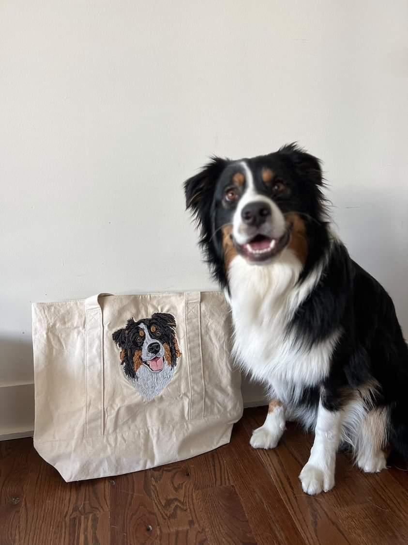 Custom Embroidered Pet Tote