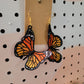 Traditional Monarch - Embroidered Butterfly Earrings