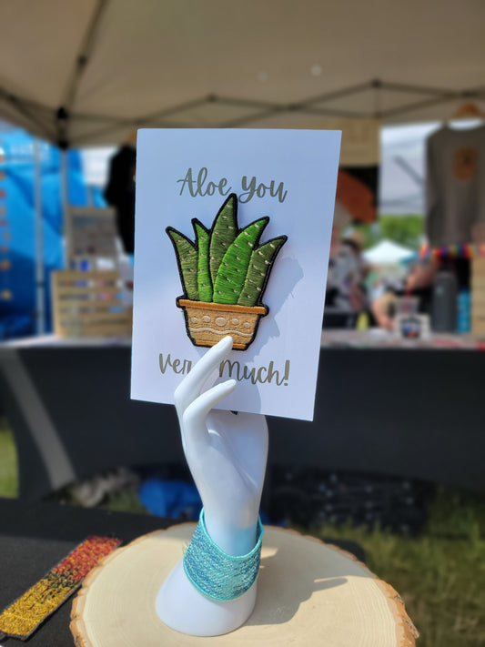 Aloe You Vera Much - Patchy Punny Greeting Cards