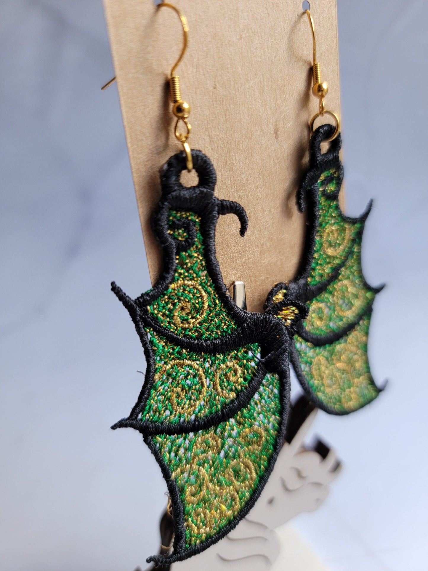 Custom Dragon Wing Earrings