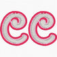 'C' Earrings FSL Embroidery File