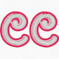 'F' Earrings FSL Embroidery File