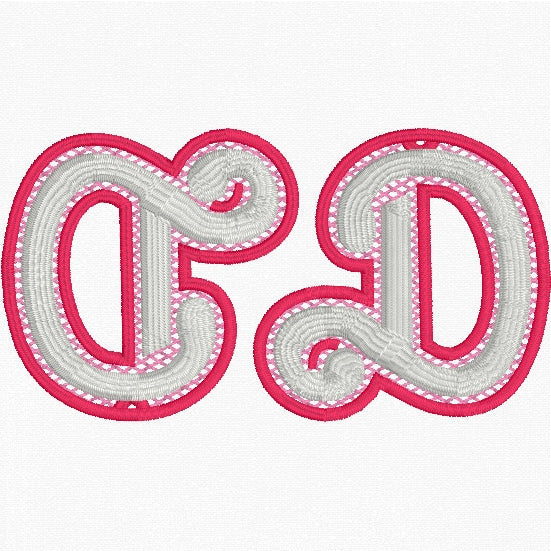 'C' Earrings FSL Embroidery File