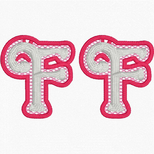 'C' Earrings FSL Embroidery File