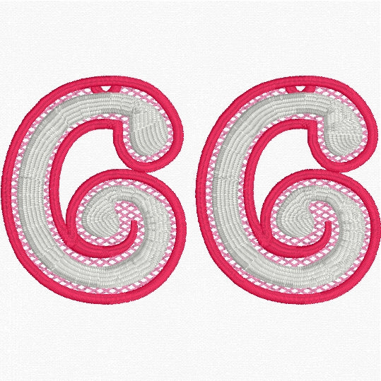 'C' Earrings FSL Embroidery File