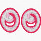 'C' Earrings FSL Embroidery File