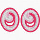 'F' Earrings FSL Embroidery File