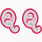 'C' Earrings FSL Embroidery File