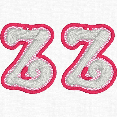 'Z' Dolly Earrings FSL Embroidery File