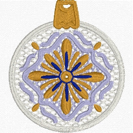 Ornament 1 Earrings FSL Embroidery File