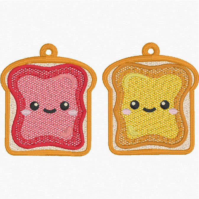 PB & J Earrings FSL Embroidery File