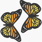 Monarch Butterfly Earrings FSL Embroidery File